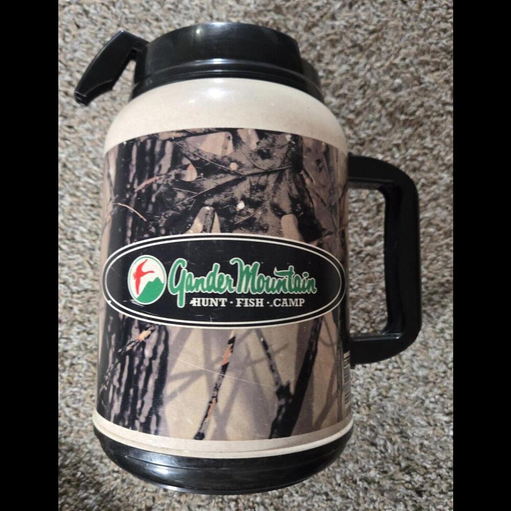 Gander Mountain Whirley Camouflage Insulated Cup Hunt Fish Camp 64 Oz Camo Mug